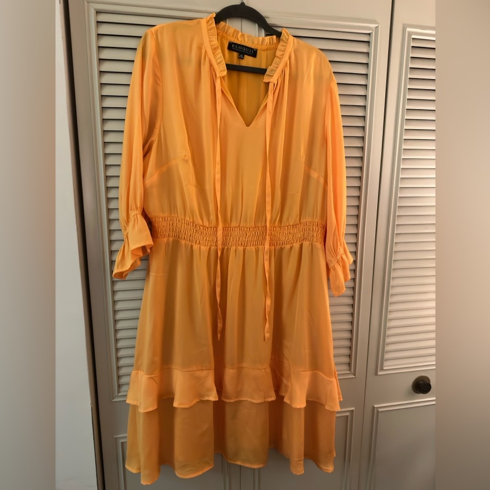 ELOQUII dress golden yellow NWOT size 20